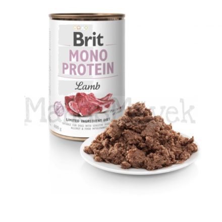 Brit monoprotein bárány  -  400 gr