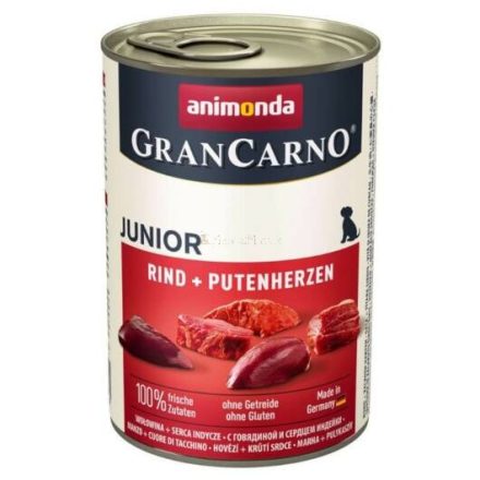 Marha-pulykaszív Animonda Gran Carno Junior kutyakonzerv - 40 dkg