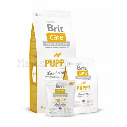 12 kg - puppy - lamb & rice - Brit Care - gabonamentes kutyatáp