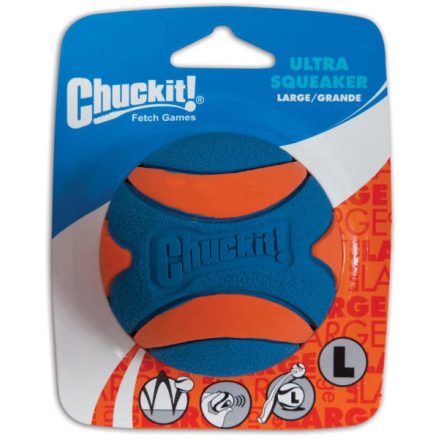 Chuckit! Ultra Squeaker Ball Gumilabda 1 db - Csipogó hanggal - large