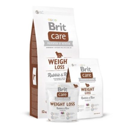 weight loss rabbit and rice  grain-free - gluténmentes hipoallergén kutyatáp - Brit Care