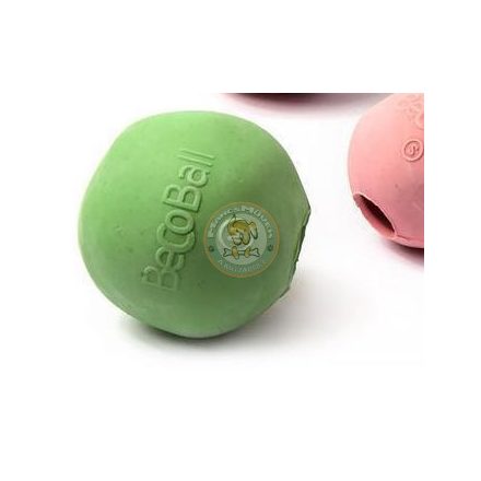 Méreganyagmentes  tölthető kutyalabda természetes gumiból- m - zöld