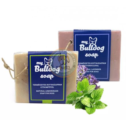 Kutyaszappan gyógynövényekkel, citromfüves - MyBulldog soap