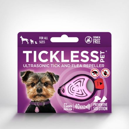 Tickless Pet ultrahangos kullancs-és bolhariasztó kutyának rózsaszín