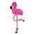 Méreganyagmentes, környezetbarát plüss flamingó kutyajáték - M