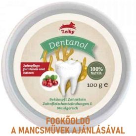 Fogkő, szájszag, ínygyulladás ellen kutyának és cicának - leiky dentanol