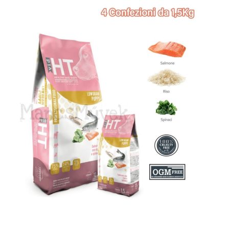 Ht vid low grain hipoallergén kutyatáp puppy salmon 